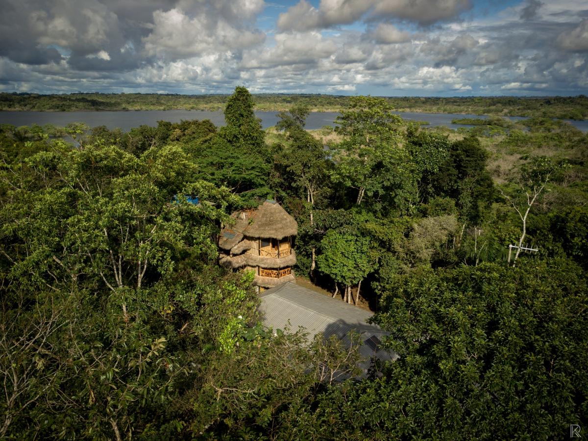 Bamboo, lodge, Ecuador, Amazon, Rainforest, Itk, Travel, exterior, view