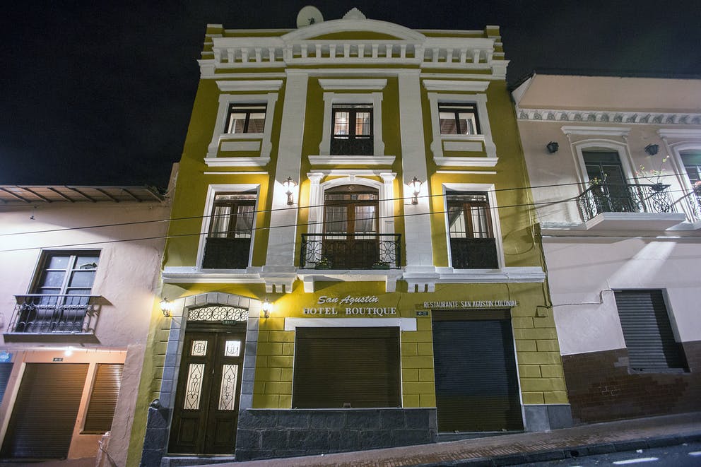 Hotel, san agustín, colonial, quito, Ecuador, itk, facade