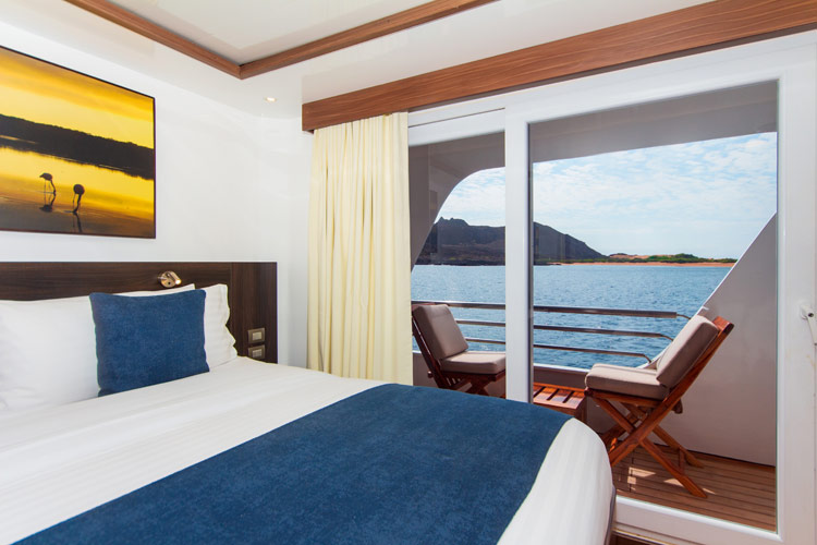 cormorant, luxe, cruise, galápagos, Double, Bed, Cabin, View