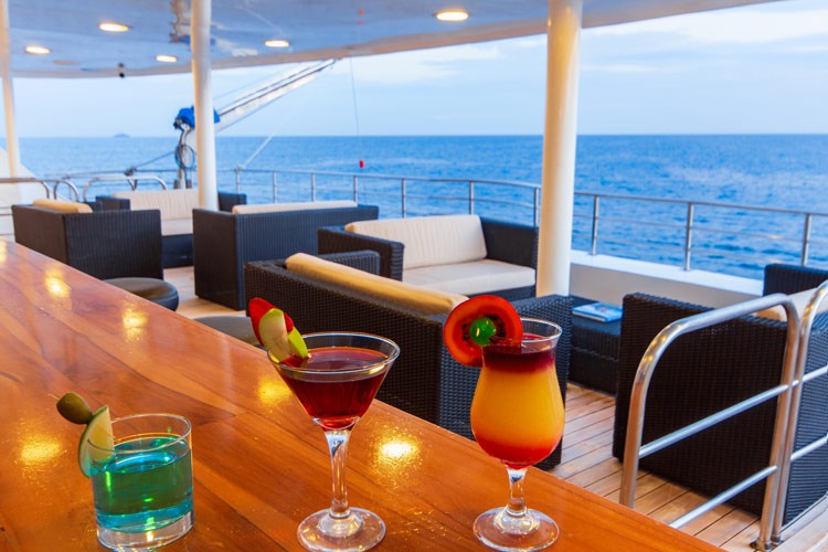 cormorant, luxe, cruise, galápagos, terrace