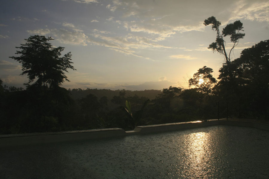 Lodge, Hamadryade, Ecuador, Amazon,  ITK, Travel, Sunset
