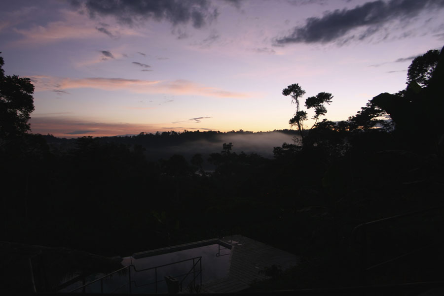 Lodge, Hamadryade, Ecuador, Amazon,  ITK, Travel, Sunset, view