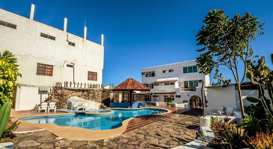 Hotel, Galápagos, casa, Opuntia, itk, swimming,pool