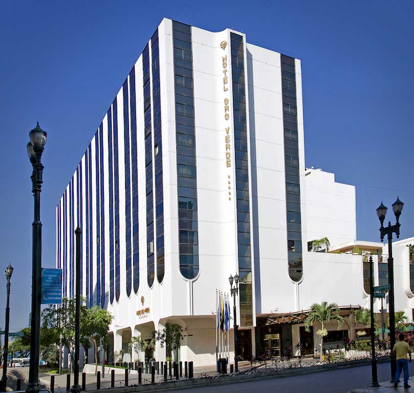 Hotel, Guayaquil, oro, verde, ecuador, itk, facade