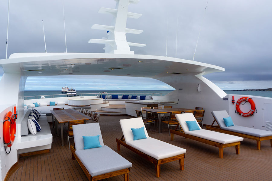 infinity, cruise, luxe, galápagos, terrace