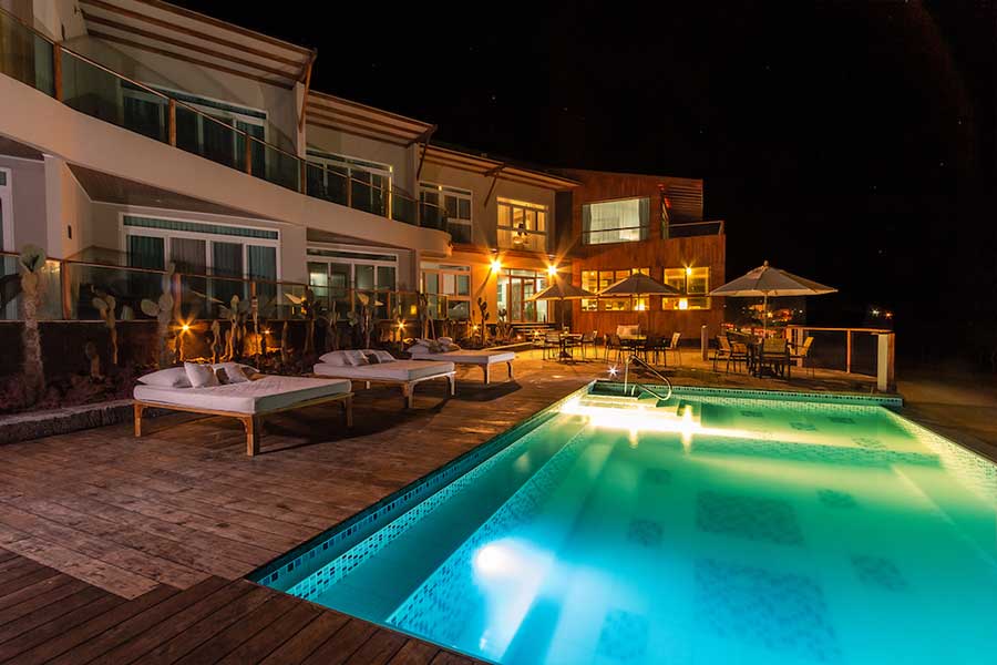Hotel, iguana, crossing, galápagos, itk, Swimming, pool