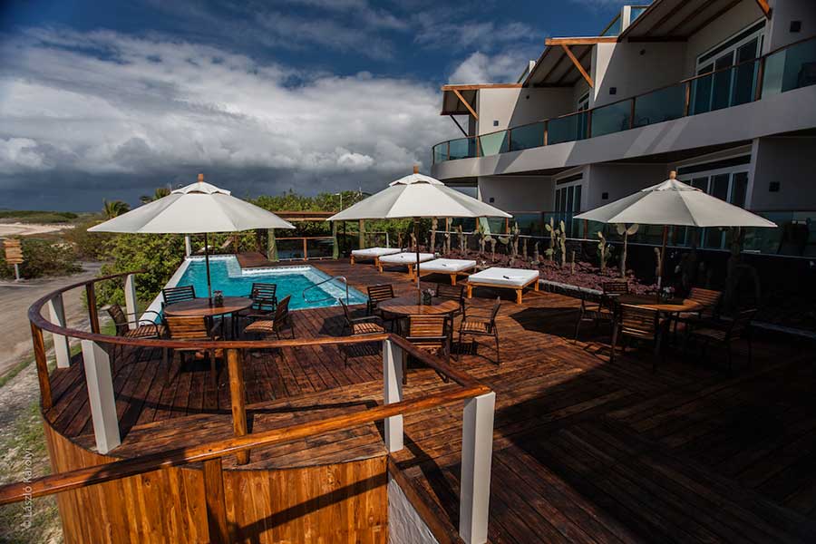 Hotel, iguana, crossing, galápagos, itk, Terrace