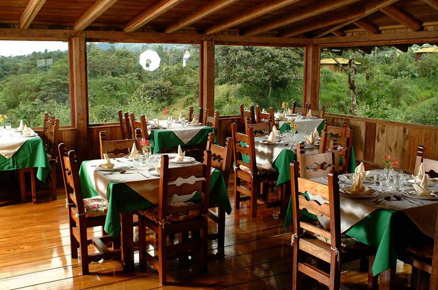 Lodge, Sachatamia,, mindo, ecuador, itk, restaurant