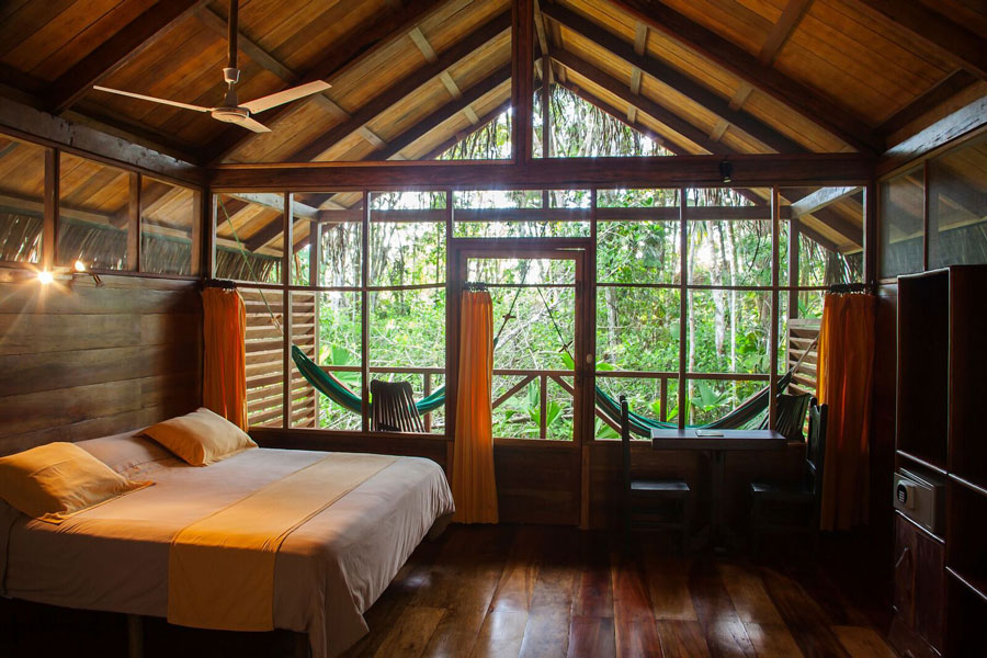 Sacha, Lodge,  Ecuador, Amazon, rainforest,  Travel, ITK, Cabin, Interior