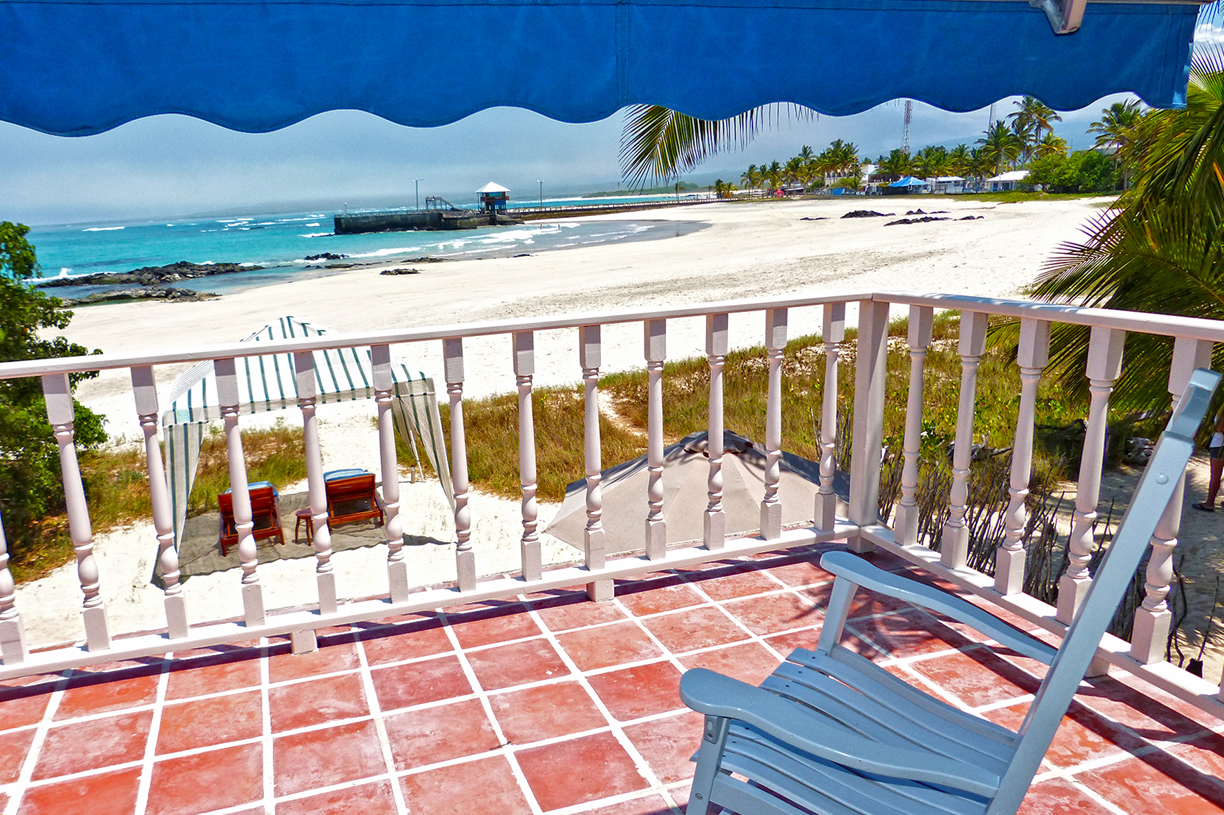 Hotel, isabela, beach, house, Galápagos, itk, Terrace