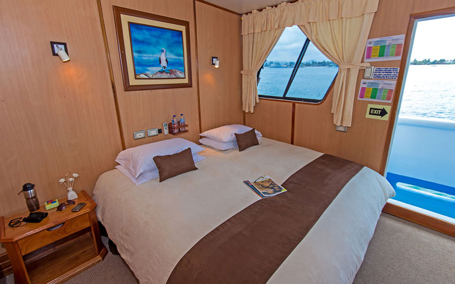 yolita, comfort, cruise, galapagos, Double, bed, Cabin