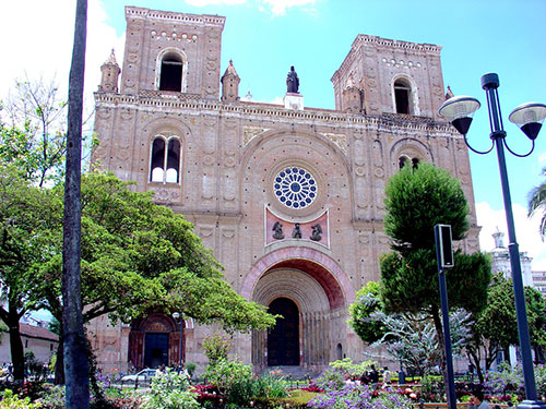 colonial, cities, ecuador, itk, voyage, plaza, cuenca, cathedral, immaculada