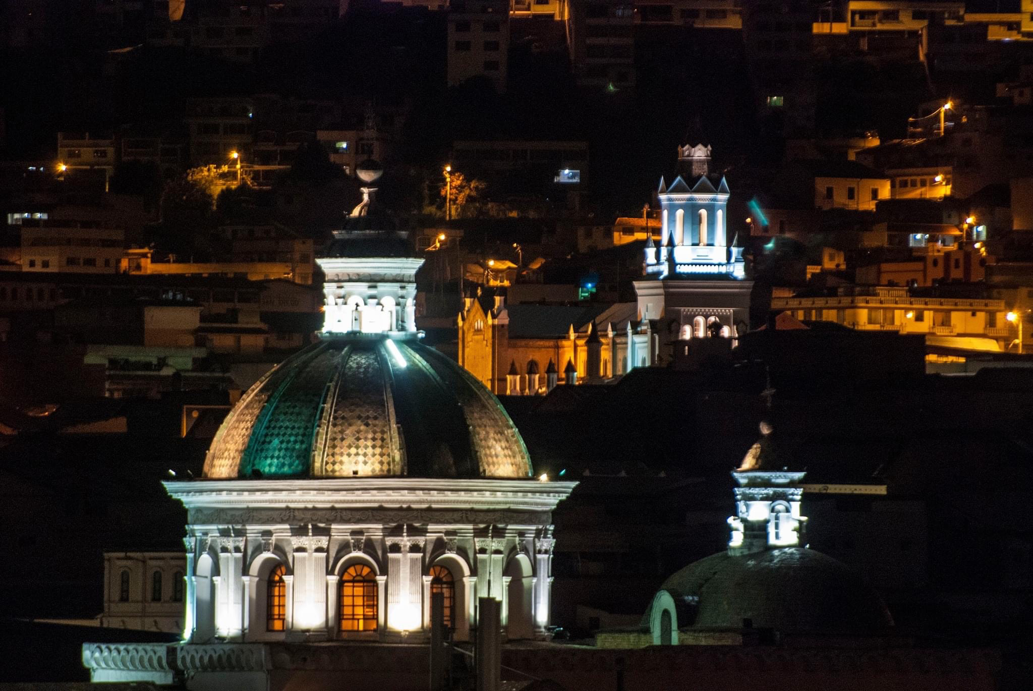 Quito, historic, centre, cupula