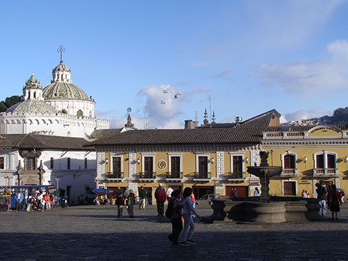 colonial, cities, ecuador, itk, voyage, plaza, santo, domingo