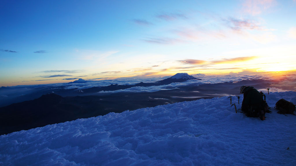 cotopaxi, volcano, ascent, itk, voyage, ecuador, summit, view